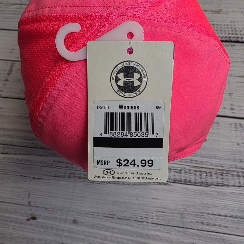 Under Armour Womens Power In Pink Cure Breast Cancer Awareness Hat HeatGear New - Picture 8 of 10
